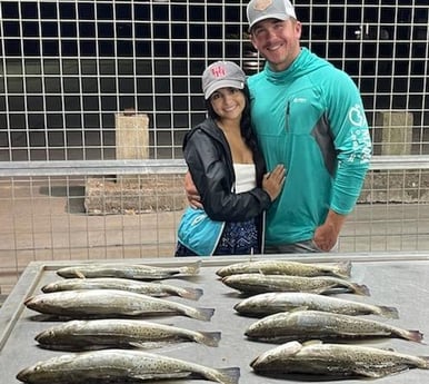 Speckled Trout / Spotted Seatrout fishing in Matagorda, Texas