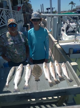 Flounder, Speckled Trout Fishing in South Padre Island, Texas