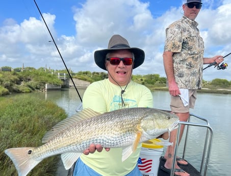 Redfish fishing in South Padre Island, Texas