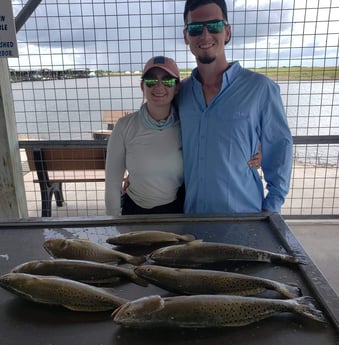 Speckled Trout / Spotted Seatrout fishing in Matagorda, Texas