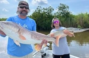 Alligator Gar, Redfish Fishing in New Orleans, Louisiana