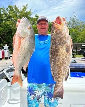 Gag Grouper, Mutton Snapper Fishing in Islamorada, Florida