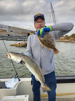 Flounder, Speckled Trout / Spotted Seatrout Fishing in Galveston, Texas