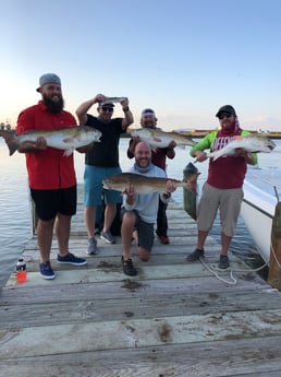 Redfish fishing in Surfside Beach, Texas