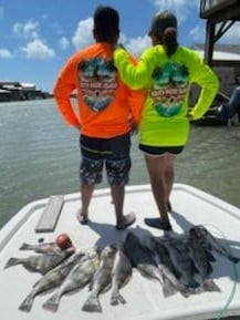 Black Drum fishing in Port Isabel, Texas