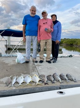 Florida Pompano, Mangrove Snapper, Sheepshead, Spanish Mackerel Fishing in Port Orange, Florida