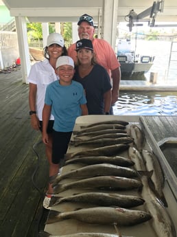 Speckled Trout / Spotted Seatrout fishing in Galveston, Texas