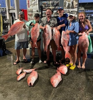 Red Snapper fishing in Galveston, Texas