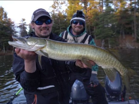 Fishing in Eagle River, Wisconsin