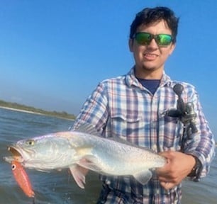 Speckled Trout / Spotted Seatrout fishing in Matagorda, Texas