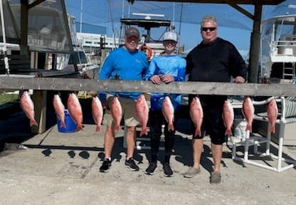 Red Snapper Fishing in South Padre Island, Texas