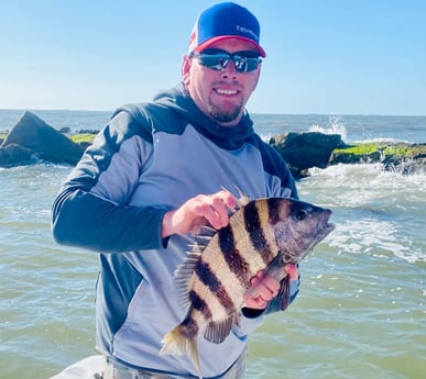 Sheepshead fishing in Galveston, Texas