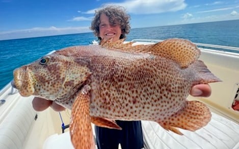 Strawberry Grouper fishing in Marathon, Florida