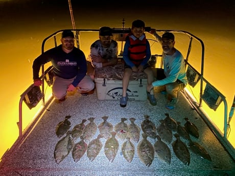 Flounder fishing in Freeport, Texas