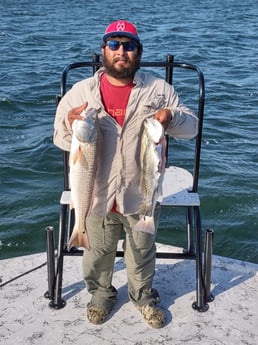 Redfish, Speckled Trout / Spotted Seatrout fishing in South Padre Island, Texas