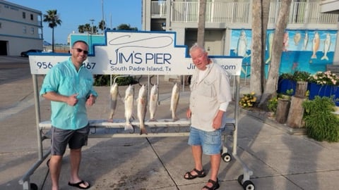 Redfish fishing in South Padre Island, Texas