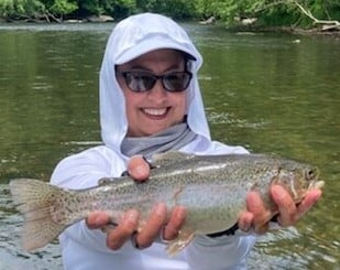 Rainbow Trout fishing in Leicester, North Carolina