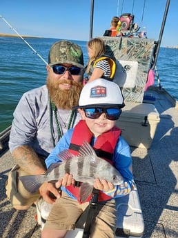 Black Drum fishing in Freeport, Texas