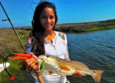 Redfish fishing in Beaufort, North Carolina