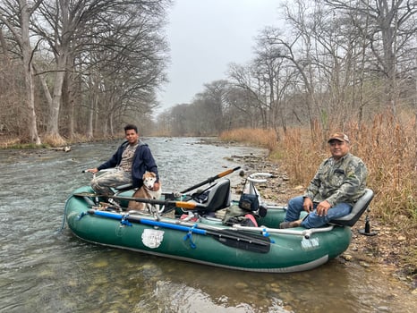 Boat photo for Trophy Rainbow Trout drift boat fly fishing trips