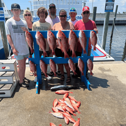 Red Snapper Bottom Fishing Fun In PCB - 53' In Panama City Beach