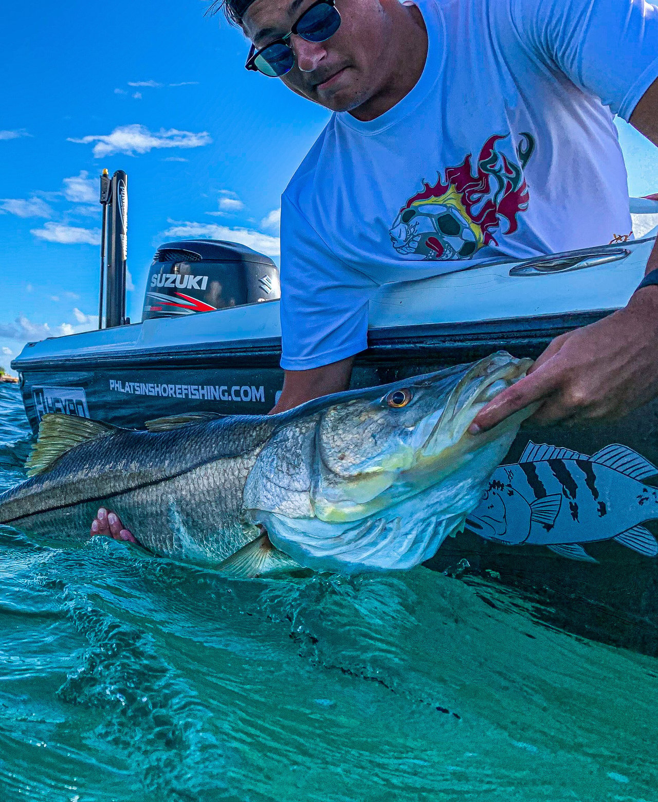 snook in the water