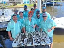 Speckled Trout / Spotted Seatrout fishing in Tiki Island, Texas