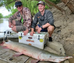 Alligator Gar fishing in Corsicana, Texas