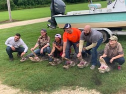 Alligator fishing in Buras, Louisiana