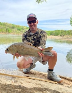 Carp fishing in Granbury, Texas