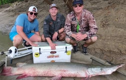 Alligator Gar fishing in Corsicana, Texas