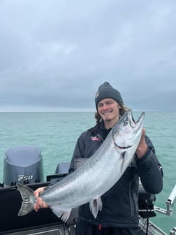 Chinook Salmon Fishing in Clay Township, Michigan