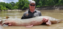 Alligator Gar fishing in Corsicana, Texas