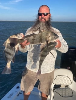 Black Drum Fishing in South Padre Island, Texas