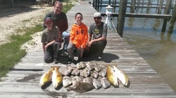 Flounder, Redfish, Sheepshead Fishing in Fort Morgan, Alabama