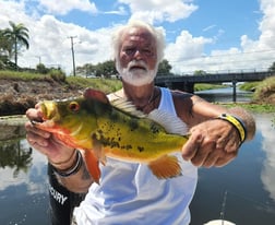 Largemouth Bass Fishing in Okeechobee, Florida, USA