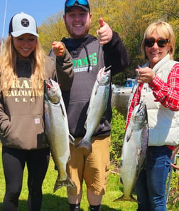 Chinook Salmon Fishing in Verona Beach, New York