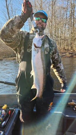 Steelhead Fishing in Verona Beach, New York