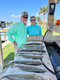 Speckled Trout / Spotted Seatrout fishing in Galveston, Texas