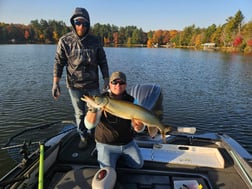 Fishing in Eagle River, Wisconsin