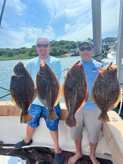 Fluke fishing in Montauk, New York