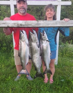 Chinook Salmon Fishing in Verona Beach, New York