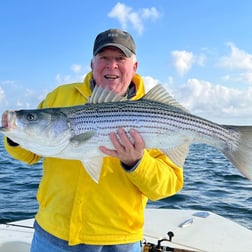 Hybrid Striped Bass Fishing in Nantucket, Massachusetts