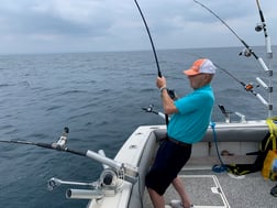 Atlantic Salmon fishing in St. Joseph, Michigan