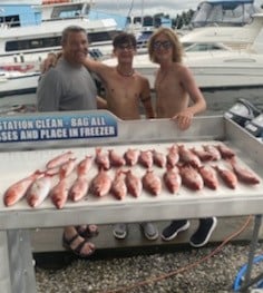 Red Snapper fishing in Destin, Florida