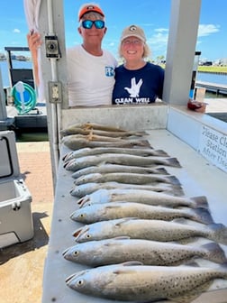 Speckled Trout / Spotted Seatrout fishing in Galveston, Texas