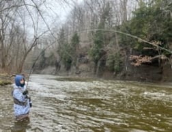 Rainbow Trout Fishing in Conneaut, Ohio