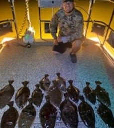 Flounder fishing in Freeport, Texas