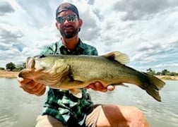 Largemouth Bass fishing in Graford, Texas