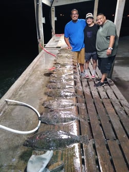 Flounder fishing in Aransas Pass, Texas